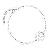 Bratara argint cu fulg de nea Snowflake DiAmanti CEL1001BR-AS